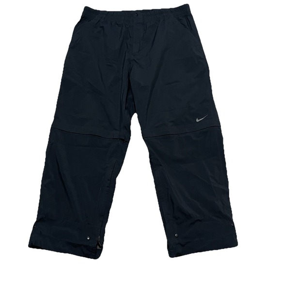 Nike Golf Men's Black Storm Fit Wind/Rain Performance‎ Pants XL Convertible - Picture 1 of 10